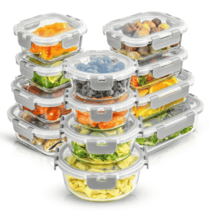 🔥Last Day promotion 🔥-24-piece Superior Glass Food Storage Set