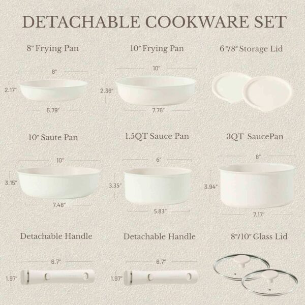 11pcs pots and pans set