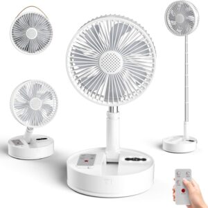 8 Inche Foldable Standing Fan with Remote