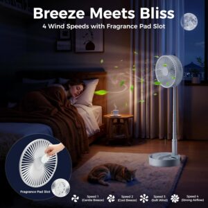 8 Inche Foldable Standing Fan with Remote