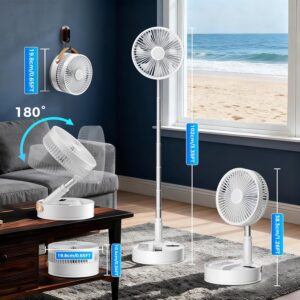 8 Inche Foldable Standing Fan with Remote