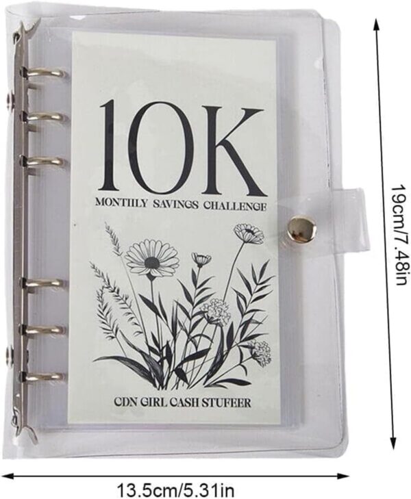12-Month Money Saving Challenge Binder – 3-in-1 Budget Binder (2.5K, 5K, 10K) with Cash Envelopes
