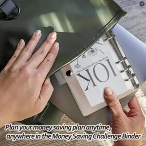12-Month Money Saving Challenge Binder – 3-in-1 Budget Binder (2.5K, 5K, 10K) with Cash Envelopes