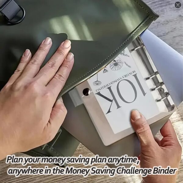 12-Month Money Saving Challenge Binder – 3-in-1 Budget Binder (2.5K, 5K, 10K) with Cash Envelopes