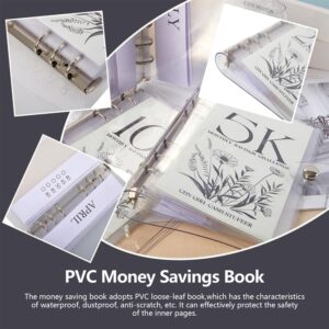 12-Month Money Saving Challenge Binder – 3-in-1 Budget Binder (2.5K, 5K, 10K) with Cash Envelopes