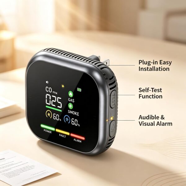 6 in 1 Detector 6 in 1 Carbon Monoxide Detectors Plug